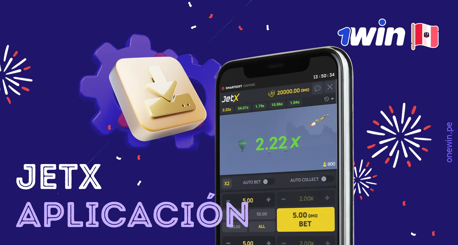 Para jugar en 1win JetX, la aplicación móvil es ideal