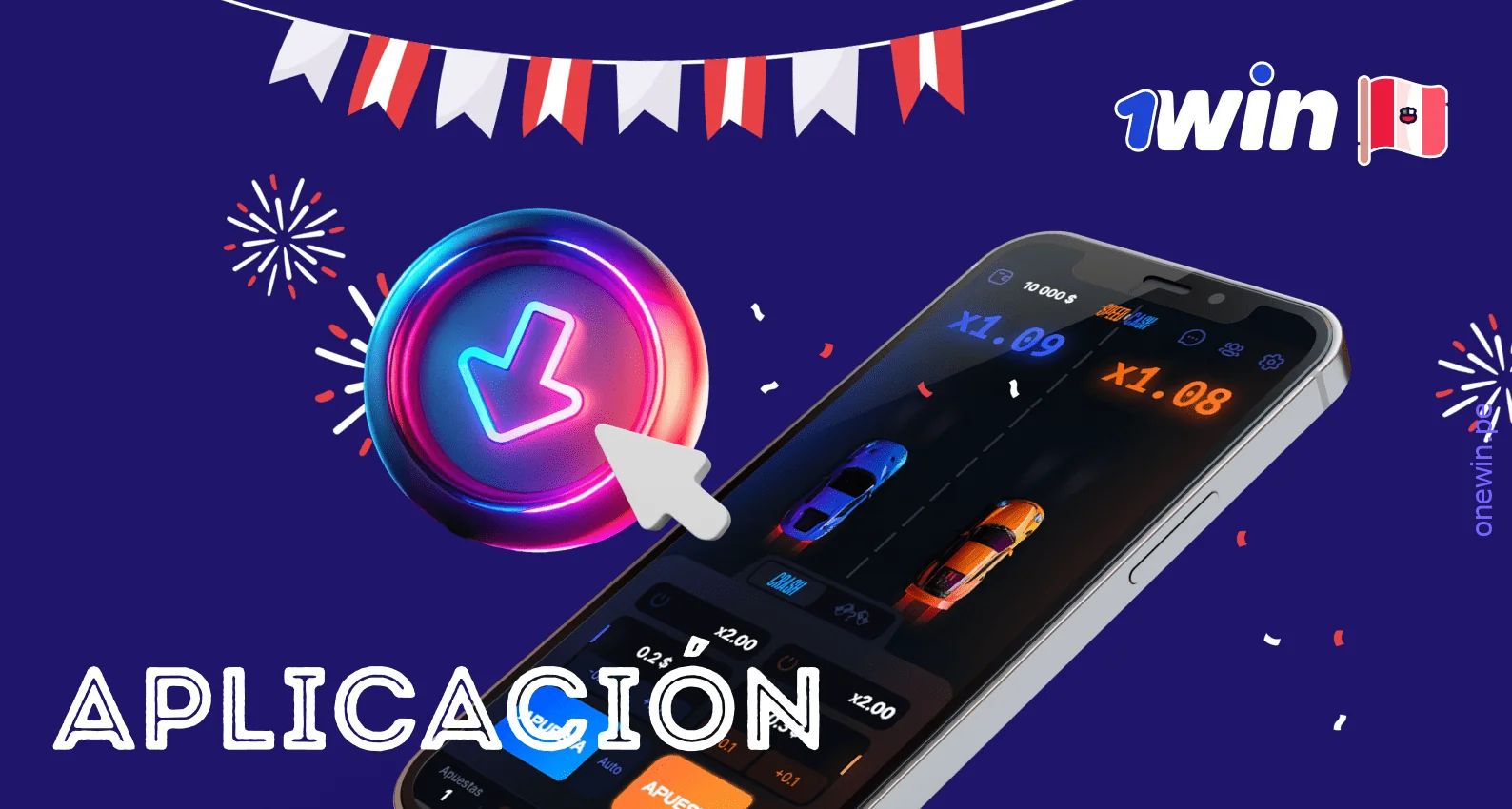 Para jugar en 1win Speed-n-Cash, la aplicación móvil es ideal