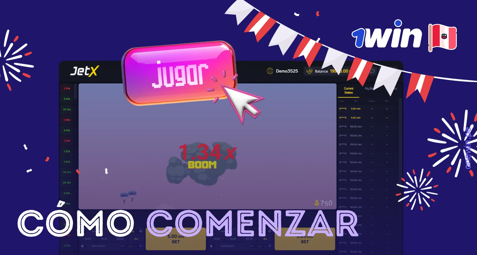 Empezar a jugar a jetx 1win es fácil y sencillo