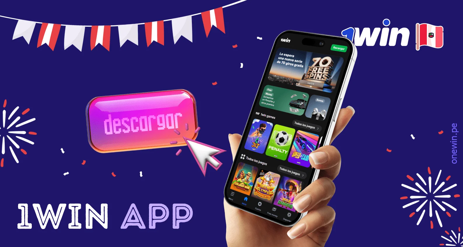 Aplicación para apuestas y casino 1Win App para usuarios de Perú