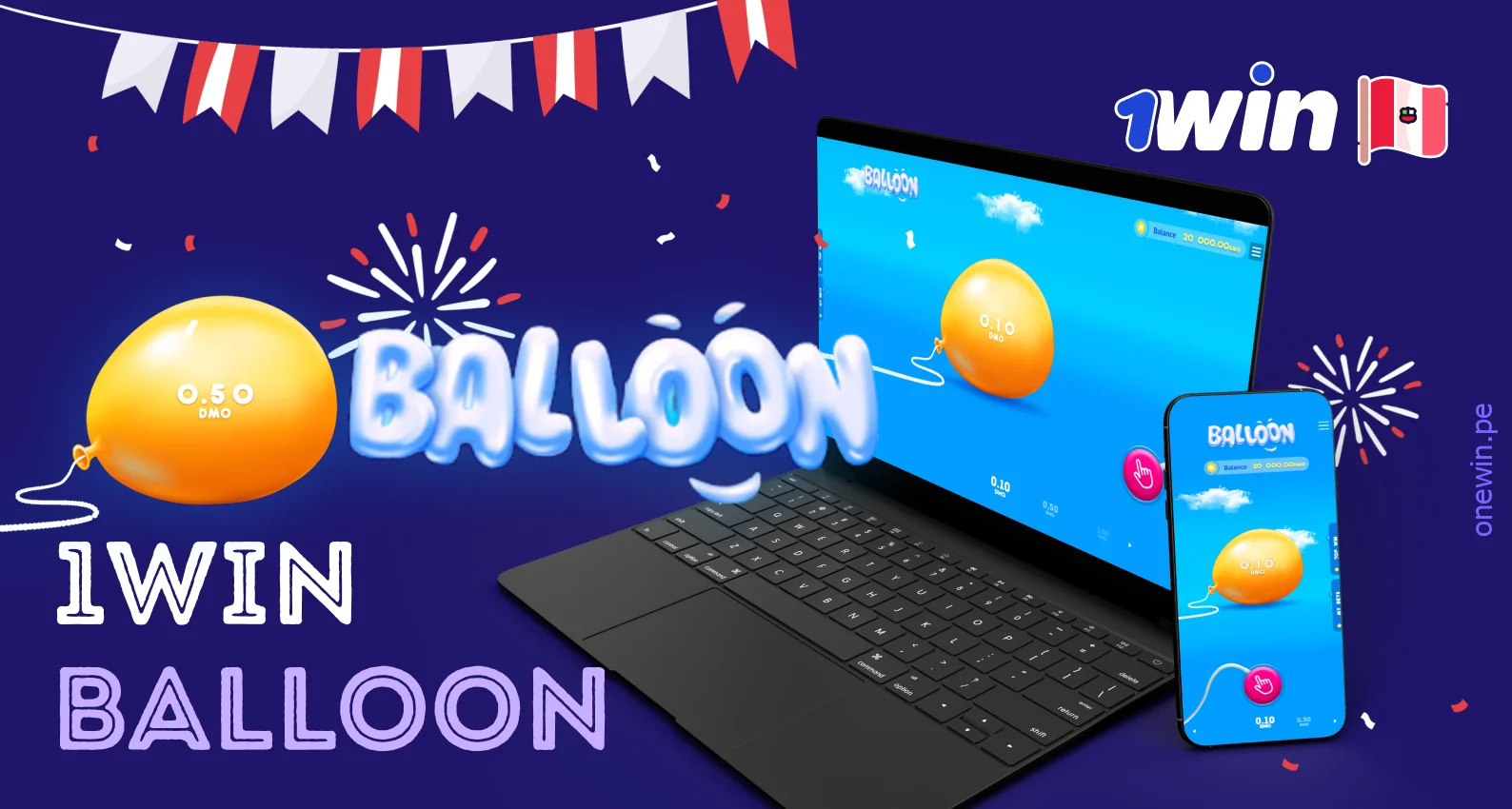 Los jugadores peruanos eligen Balloon 1win por la mecánica del juego crash