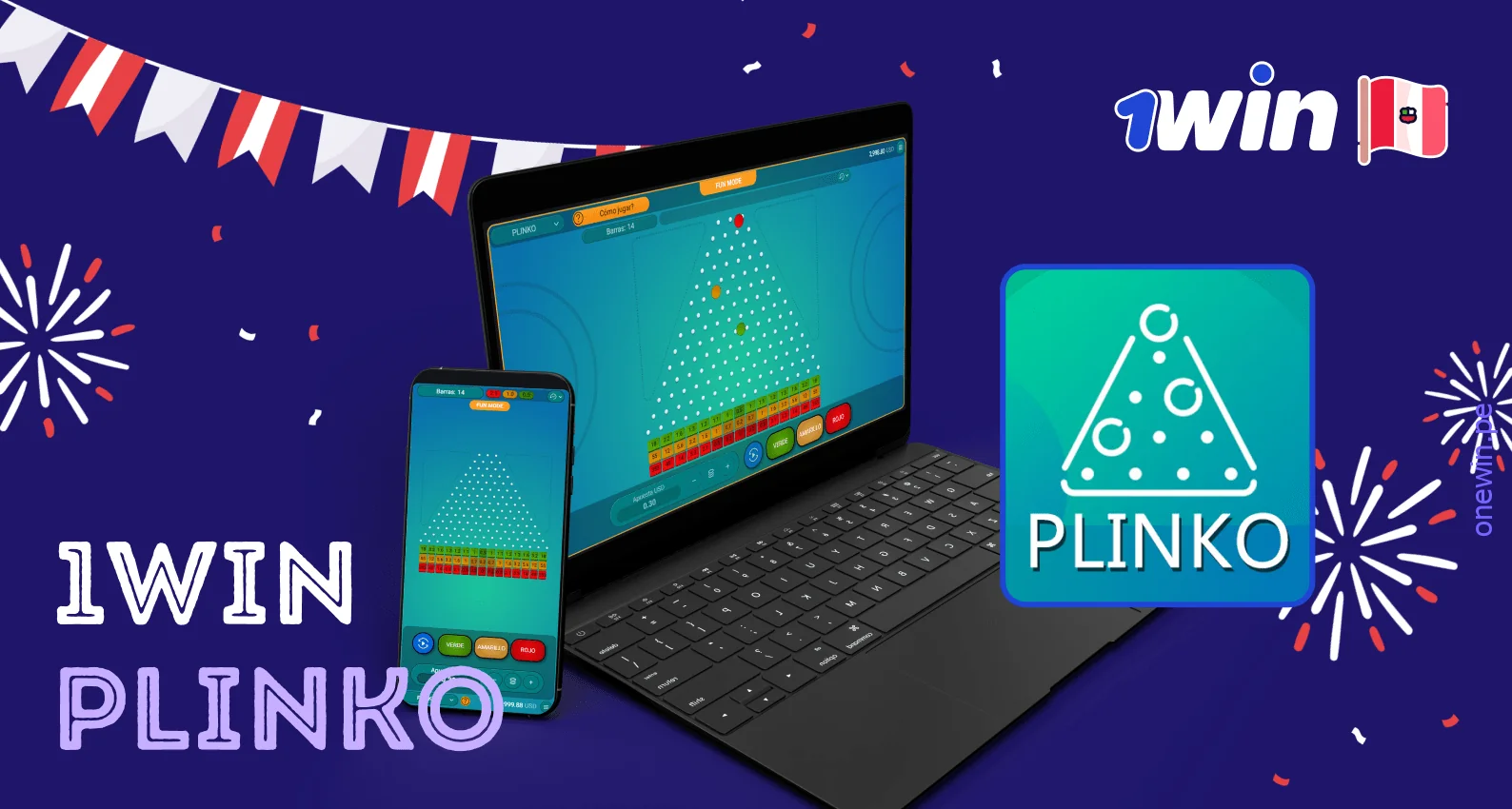 Popular juego de azar Plinko en 1win Perú